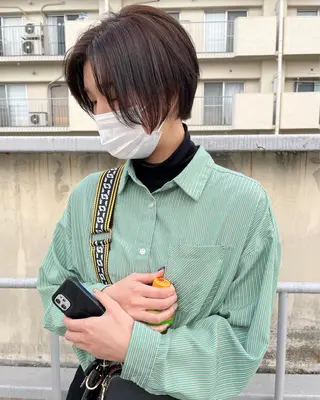ショート ハイトーン/ショート 村上淳乃🐥のヘアスタイル