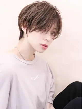 ショート カラー パーマ THE USUAL ユージュアルのヘアスタイル