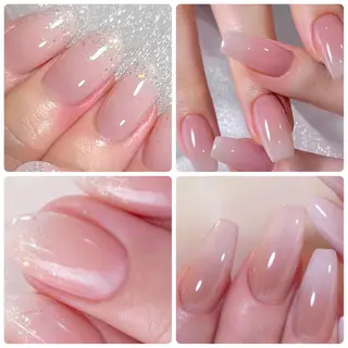 ネイル モチの良さ◉ フィルインネイル♡のネイルデザイン