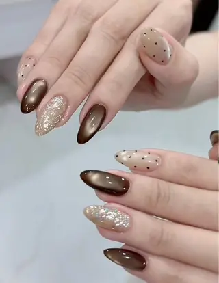 ネイル 🎀PG🩵 ネイルサロンのネイルデザイン