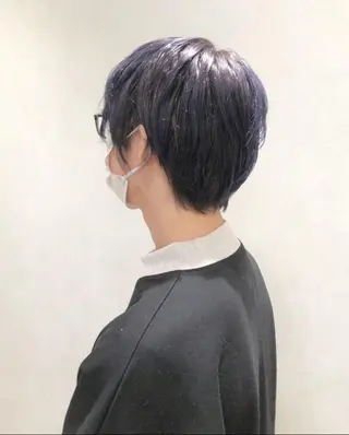 カラー メンズ 艶透明感カラー/ ルーズパーマ/田中のヘアスタイル