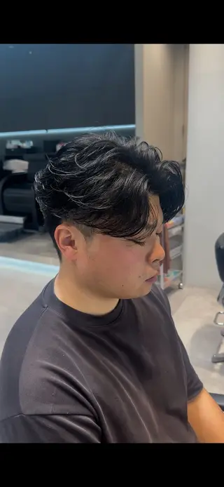 ショート パーマ メンズ 似合わせパーマ🔥 河浪  大智のヘアスタイル