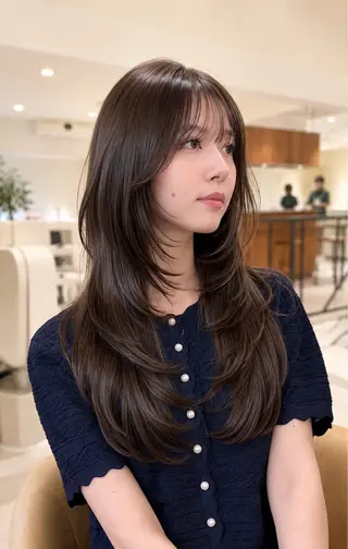 ロング レイヤーカット ショートヘア特化のヘアスタイル