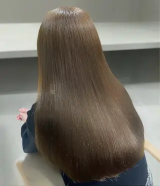 ロング カラー 髪質改善メニュー 長井 美佐子のヘアスタイル