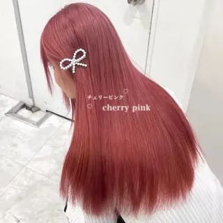 ロング カラー 韓国風艶髪🎀 暖色カラー🤍のヘアスタイル