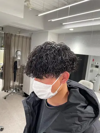 パーマ メンズ 京都河原町 メンズパーマ助川龍哉のヘアスタイル