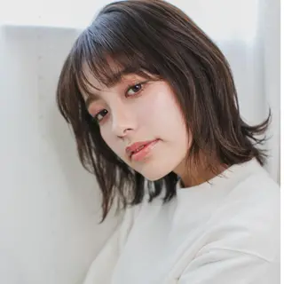ショート カラー ボブウルフ/ボブ Satsuki【名駅のヘアスタイル