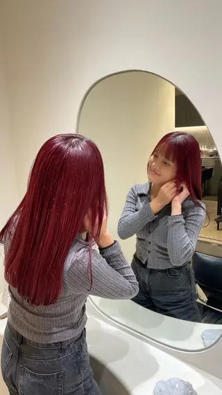ロング カラー たかはし ゆうなのヘアスタイル