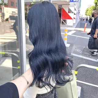 ロング カラー 🤍ྀི透ける寒色 Cocoa🤍ྀིのヘアスタイル