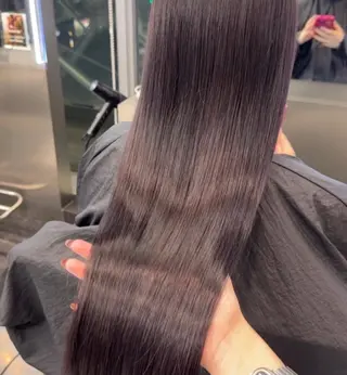 ロング カラー パーマ 色落ちまで盛れる 💟まなみのヘアスタイル