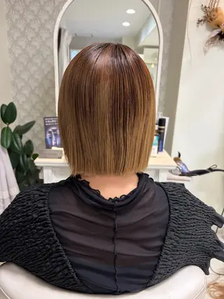 ミディアム 藤本 麗夏のヘアスタイル