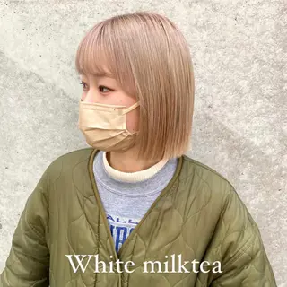 ショート カラー 暖色カラー🍒 門内 梨真のヘアスタイル