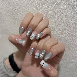 ネイル パラあり！フィルイン 美フォルムのネイルデザイン