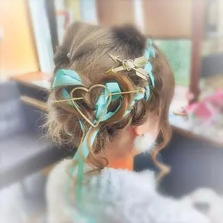 ロング ヘアアレンジ パピヨンロゼ 髪質改善/酸性のヘアスタイル