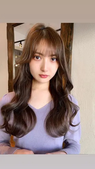 ロング カラー 透明感カラー✂︎ /縮毛矯正/YUKAのヘアスタイル