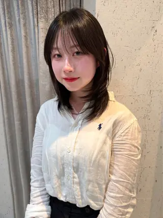 ミディアム カラー mai / linoah˚✧のヘアスタイル