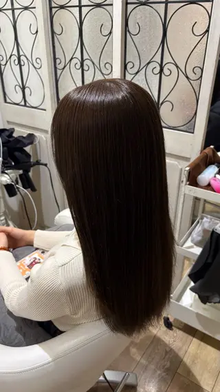 ミディアム カラー 似合わせ 顔周りYUUGAのヘアスタイル