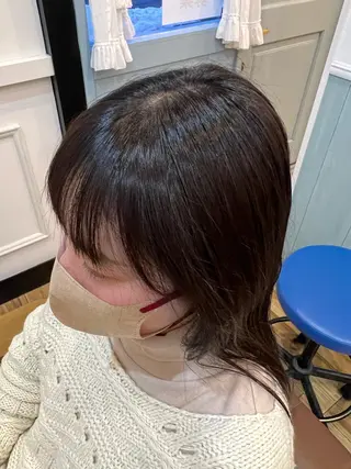 セミロング 🐰ハイトーンカラー 畠山　渡🐰のヘアスタイル
