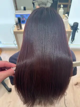 セミロング カラー 外国人対応 佐久間のヘアスタイル