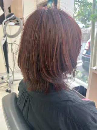 ミディアム カラー 若松 絵美のヘアスタイル