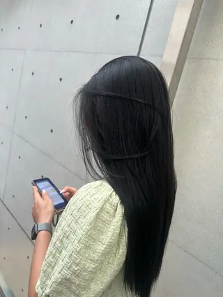 ロング カラー MAI/髪質改善/ 幹細胞トリートメントのヘアスタイル