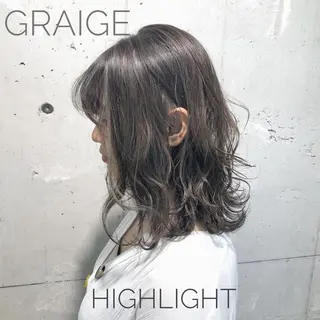 ミディアム カラー YU-KA ✂︎Rico.のヘアスタイル