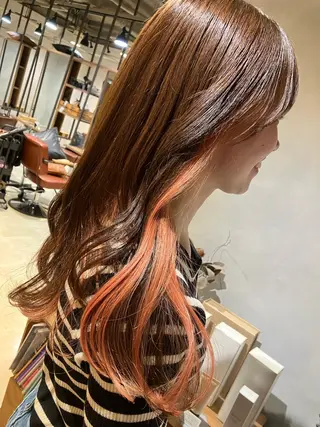 ロング misaki 顔周りカット/なんばのヘアスタイル