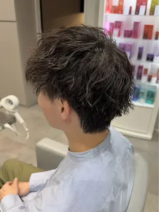 パーマ メンズ ワダ モエナのヘアスタイル