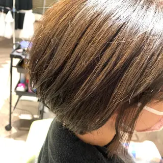 ショート 草野ゆずき⌇縮毛矯正 ⌇Wカラー⌇レイヤーのヘアスタイル