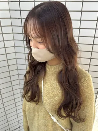 ロング カラー 倉敷サロンドクロエ ꕀ井上恋夢ꕀのヘアスタイル