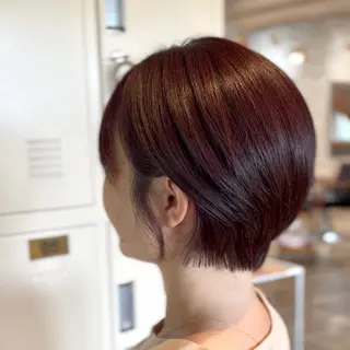 ショート カラー 🐾自然な縮毛矯正/ レイヤー🐾あんなのヘアスタイル