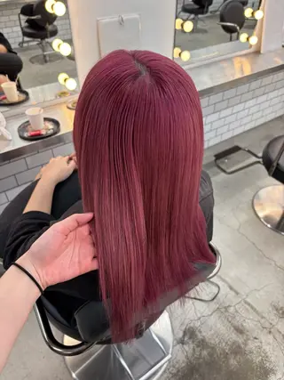 セミロング カラー 🫧‪Ameri🫧 Emma ecoleのヘアスタイル