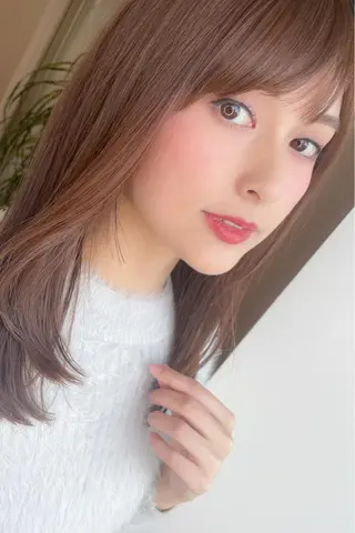 セミロング カラー 🍀LINDA室見 🍀野口勝太郎のヘアスタイル