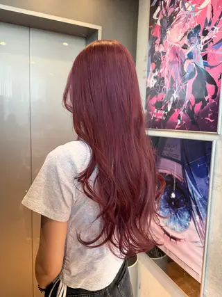 ロング 似合わせカット/ デザインカラー🦄のヘアスタイル