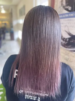ロング 端野七海 縮毛矯正のヘアスタイル