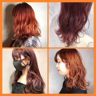 セミロング カラー 圧倒的透明感カラー nana🦕のヘアスタイル