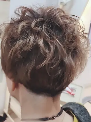 ショート カラー パーマ hairmake Juinのヘアスタイル