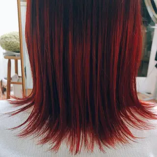 ミディアム カラー オオネザワ ユカのヘアスタイル
