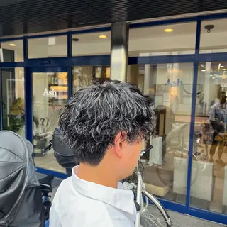 パーマ メンズ 大人透明感艶カラー 寺田稜のヘアスタイル