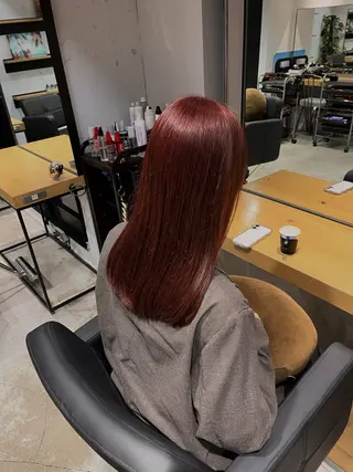 セミロング 💖暖色系カラー💖 🦋HARU 🦋のヘアスタイル