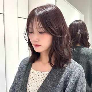 ミディアム Unami 表参道 Mayukiのヘアスタイル
