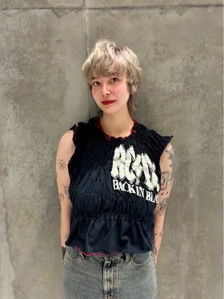 ショート カラー 篠江 廉のヘアスタイル