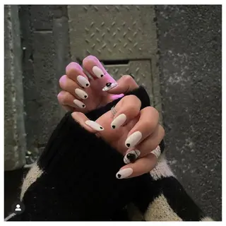 ミディアム ネイル 🐾enen style 🐾のネイルデザイン