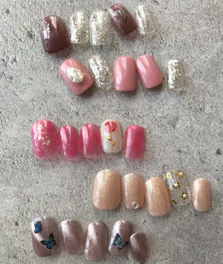 ネイル パラあり！フィルイン 美フォルムのネイルデザイン