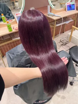 ロング カラー 艶カラー/髪質改善/ ネイル🦋 レア🦋のヘアスタイル