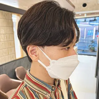 ショート カラー パーマ メンズ アイブロウ 丁寧なカウンセリング 🌿Chiemi🌿のヘアスタイル