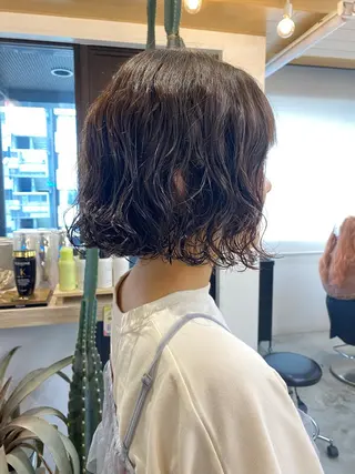パーマ 縮毛矯正/ショート ボブ/髪質改善ともきのヘアスタイル