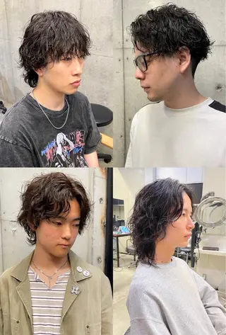 ショート パーマ メンズ 西大島美容師 渡部仁太のヘアスタイル