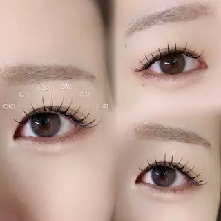 マツエク・マツパ Niyu栄/ sanaのマツエク・マツパデザイン