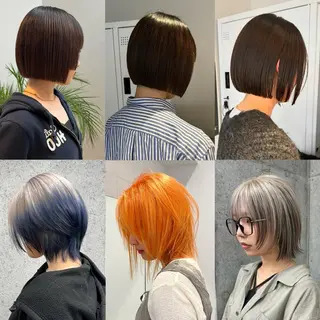 ショート ボブ/レイヤーカット 縮毛矯正/コウキ新宿のヘアスタイル